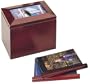wood photo album box