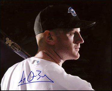 LYLE OVERBAY Toronto Blue Jays Signed 8x10 Photo