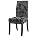New Pacific Direct Olivia Fabric Parsons Chair in Blue Flower - 108239-8157A6