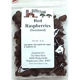 Dried Red Raspberries, 4 oz.