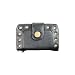 Universal Go-Go Club Purse-Black Fashion Designer Purse with Antique Studs Magnetic Latch