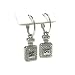 Crystal Designer Inspired Perfume Bottle No. 5 Earrings Fashion Jewelry