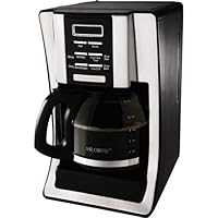 Mr. Coffee BVMC-SJX33 12-Cup Programmable Coffeemaker, Brushed Chrome