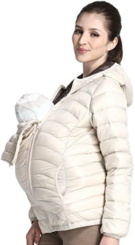 Mamaway Women's Maternity Babywearing 3-in-1 Ultra Light Down Jacket