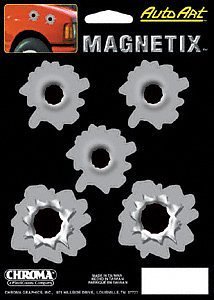 Bullet Holes Magnetix Wheelchair Decals