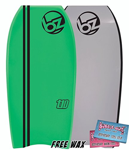 BZ Bodyboard T-10 42" (Green / Black, Warm/Cool Wax)