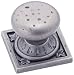 Amerock BP4484-WN Ambrosia Euro Stone SQ 1-1/4-Inch Knob, Weathered Nickel