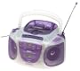 GPX C991CT Purple CT CD AM/FM Stereo Cassette Recorder