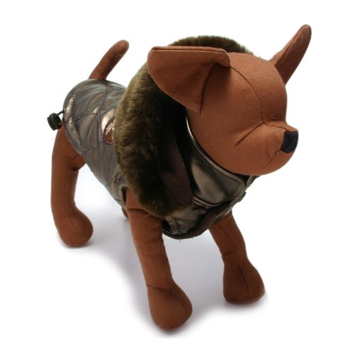 ジェレミー ダウン ジャケット [ ブラウン ] 犬服のジャンパー・ダウン・ブルゾン 【L】