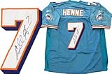 Chad Henne Autographed / Signed Authentic Miami Dolphins Teal Jersey