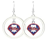 Philadelphia Phillies - MLB Floating Logo Hoop Earrings