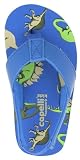 Capelli New York Pu Thong & Dinosaur Printed Toddler Boys Fashion Flip Flop Blue Combo 4/5