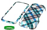 Blue Plaid Design Snap On Hard Case for Nokia Nuron 5230 Phone ,T-Mobile