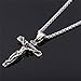Gold Chain For Men Jesus Piece Trendy 18K Gold Plated Stainless Steel INRI Crucifix Cross Necklace