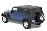 Bestop 56823-35 Trektop NX Black Diamond Soft Top for Wrangler Unlimited 07-11