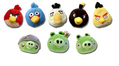 Angry Birds:Angry Birds 8 Inch Plush With Sound Set Of 8 Birds & Pigs - 8 per Case Images