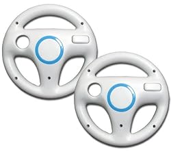 Mario Kart Racing Wheel for Wii (2pcs Bundle)