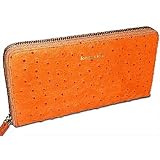 Kena Kai DataSafe  Series Women's Embossed Ostrich Zippered Wallet