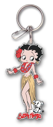 Plasticolor 4174 Betty Boop Aloha Enamel Key Chain