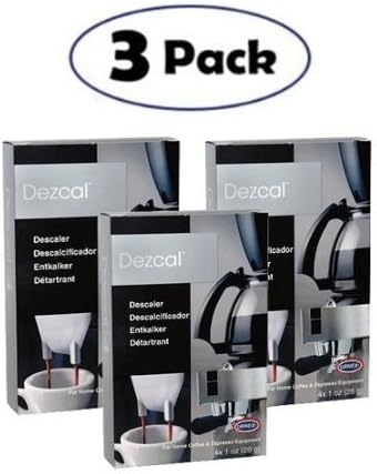 Urnex Dezcal Coffee and Espresso Machine Descaling Powder 1oz 12 Packets
