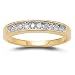 10k Choice of White or Yellow Gold Round Diamond Channel Set Band (1/10 cttw, I-J Color, I2-I3 Clarity)