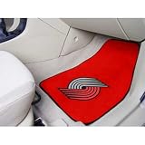 Portland Trail Blazers NBA 2-Piece Printed Carpet Car Mats (18x27)