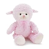Pink Lamb - Plush - Stuffed Animal - Baby or Infant Gift - 10 1/2 Inches Tall (Pink)