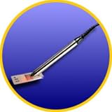 Ms120 pen scanner (stainless steel wand, with db-9-female squeeze release connector)