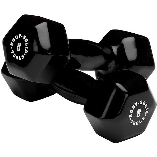 Body Solid Tools Vinyl Dumbbells 8Lb - Pair