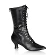 2 3/4 InchWomen's Sexy Victorian High Heel Low Ankle Boots Costume Dress Up