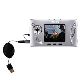 Retractable USB Cable for the Archos Gmini 402 with Power Hot Sync and Charge capabilities... by Gomadic