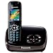 Panasonic KX-TG8521EB DECT Single Digital Cordless Phone Set with Answer Machine - Black