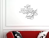 LIFE IS NOT MEASURED BY THE BREATHS WE TAKE, BUT BY THE MOMENTS THAT TAKE OUR BREATH AWAYVinyl wall lettering stickers quotes and sayings home art decor decal
