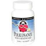 Source Naturals Policosanol, with Coenzyme Q10, 10 mg, Tablets, 120 tablets