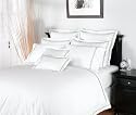Pinzon 400-Thread-Count 100% Cotton Sateen Hotel Satin Stitch Full/Queen Duvet, Sage