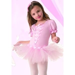 Posh Int'l Pink Rose Ballet Tutu Leotard Girls Dress