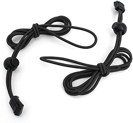 2pcs Shoes Laces for Soprts Shoes Sneakers Locklaces, Black