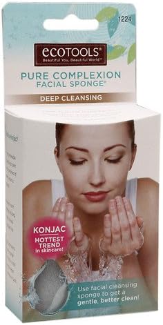 EcoTools Konjac Pure Complexion Facial Sponge, Deep Cleansing 1 each(Pack of 2)