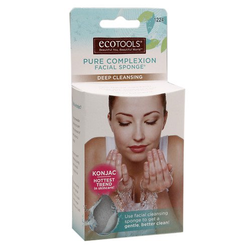 EcoTools Konjac Pure Complexion Facial Sponge, Deep Cleansing 1 each(Pack of 2)