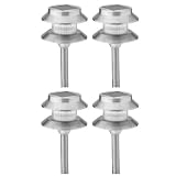 Malibu Outdoor One-Light Solar-Powered Mini Metal Tier Light, 4-Pack #LZ407-4