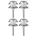 Malibu Outdoor One-Light Solar-Powered Mini Metal Tier Light, 4-Pack #LZ407-4