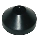 1 Black Plastic 7" 45rpm Vinyl Record Dome Adapter / Insert - Fits Almost Any Turntable! #07MRDABK