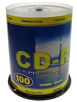 Datawrite CD-R 52X 100 PK Cake Box