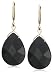 14k Yellow Gold Faceted Black Onyx Pear Shaped Earrings