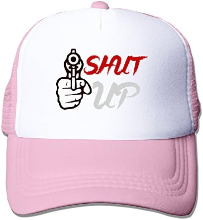 Shut Up Gun Unisex Trucker Baseball Mesh Cap Adjustable Fashion Hats