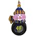 Jimmie Johnson NASCAR Light-Up Acrylic Snowman Ornament (3)"