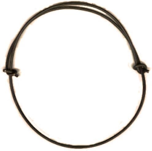 2mm Dark Brown Leather Cord Adjustable Knotted Necklace