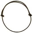 2mm Dark Brown Leather Cord Adjustable Knotted Necklace