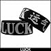 Luck Asian Symbols Designer Rubber Saying Bracelet #53
