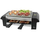 Traditional RACLETTE with granite grilling plat 4 Persons -  750 WATTS